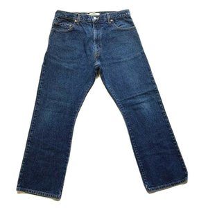 Levi's 517 Boot Cut Jeans Mens‎ 36x30 Dark Blue Denim Red Tab